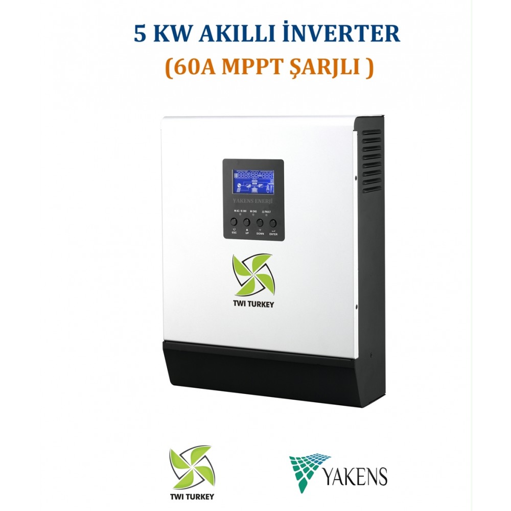 5000W / 48V Twi Akıllı inverter (Mppt 60AH Şarj)